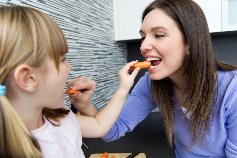 How does diet influence the quality of a child's teeth